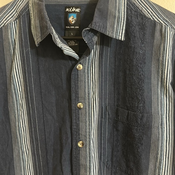 EUC Kuhl Striped Short Sleeve Button Down Shirt - Picture 4 of 7